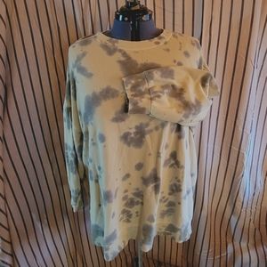 Old Navy 4XL green tie-dye sweater
